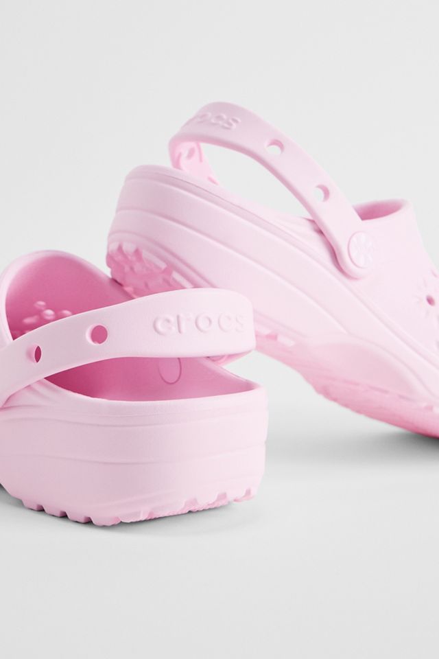 Zoccoli Crocs Rosa con Ritagli Floreali
 #4