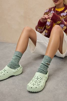 Crocs Jade Floral Ausschnitt Clogs