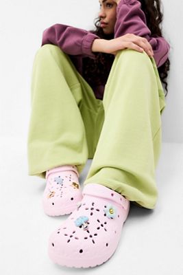 Crocs Rosa Klassische Blumen-Clogs