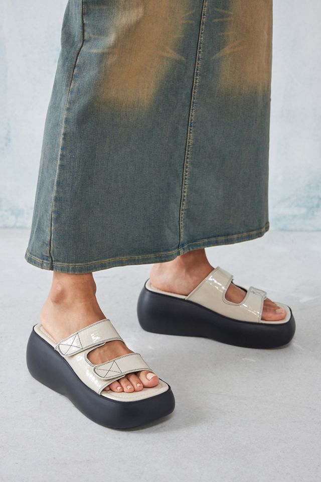 Shelly's Lola Wedge White Sandals Urban Outfitters UK