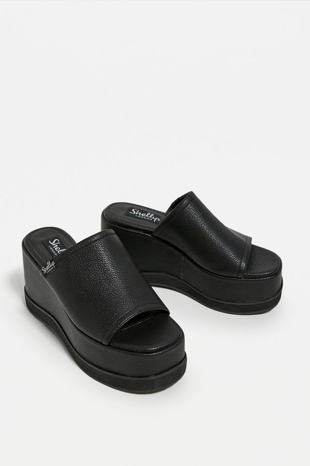 Shellys London Black Bubble Sandals #1