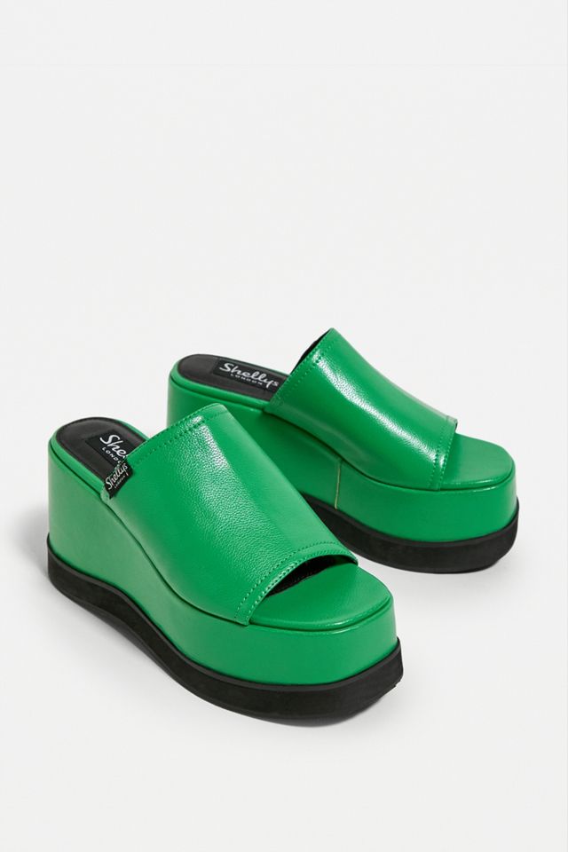 Shellys London Green Bubble Sandals | Urban Outfitters UK