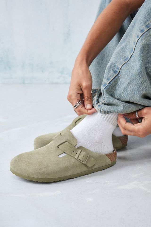 Suede discount birkenstocks clogs