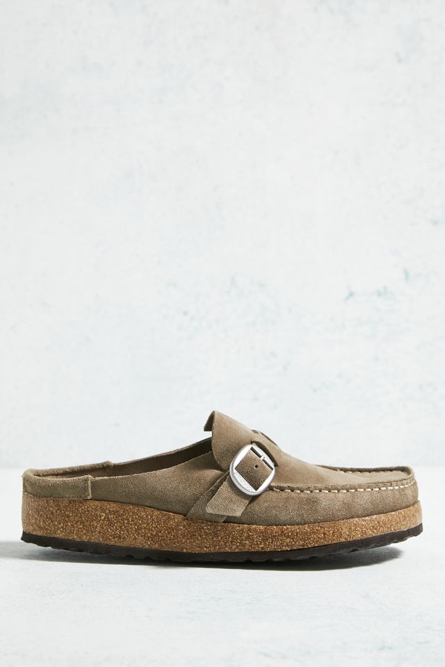 Birkenstock Zoccoli in pelle scamosciata Buckley Taupe #2