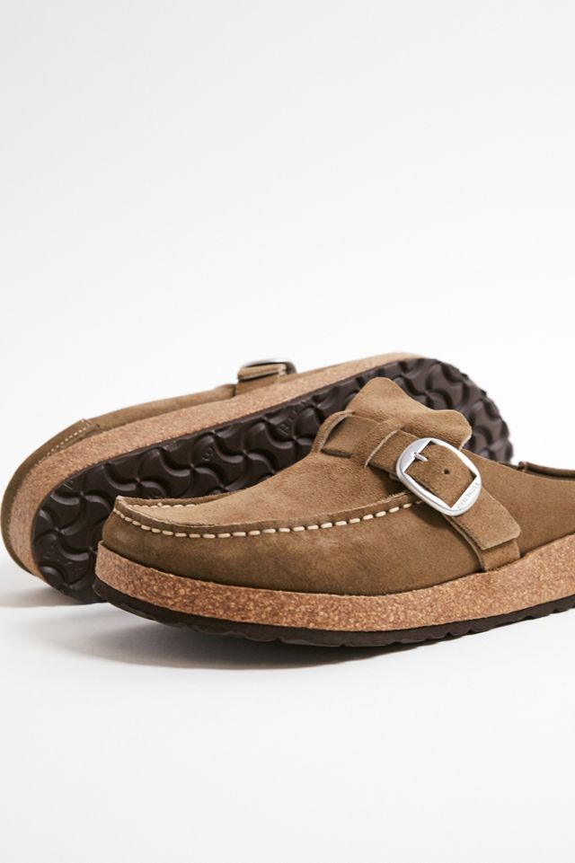 Birkenstock Buckley Taupe Suede Clogs #2