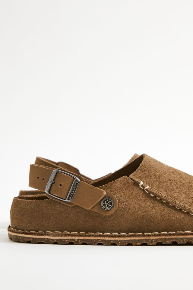 Birkenstock Taupe Lutry Premium Suede Slippers #2