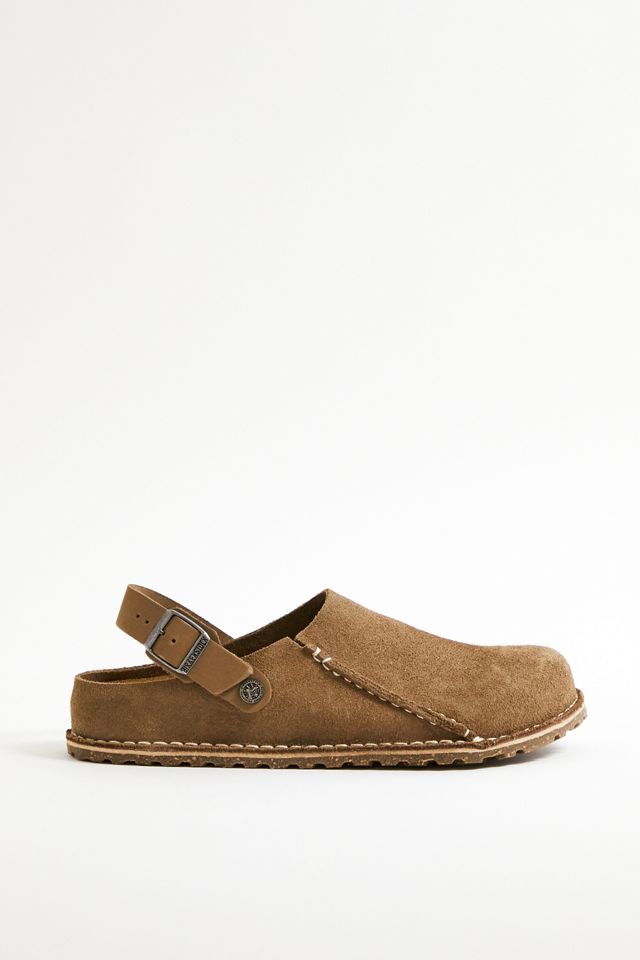 Birkenstock Taupe Lutry Premium Suede Slippers #3