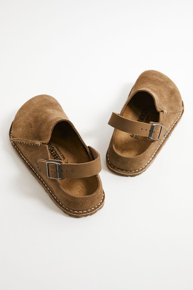 Birkenstock Taupe Lutry Premium Suede Slippers #4