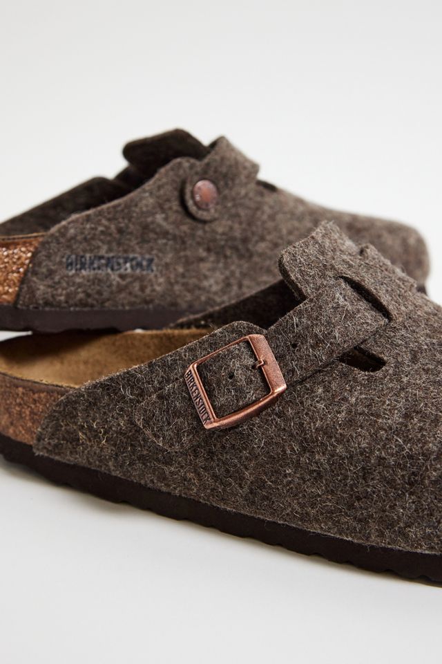 Birkenstock Wooly Cacao Boston Clogs #2