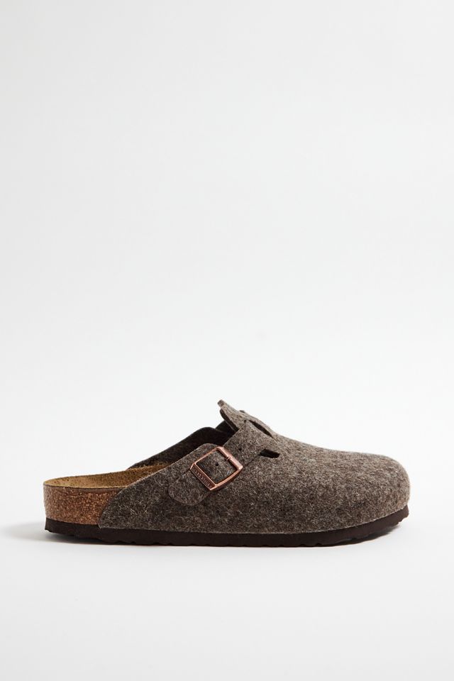 Birkenstock Wooly Cacao Boston Clogs #3