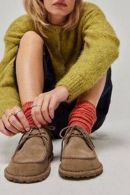 Birkenstock Utti Taupe Schnür Wildleder Schuhe