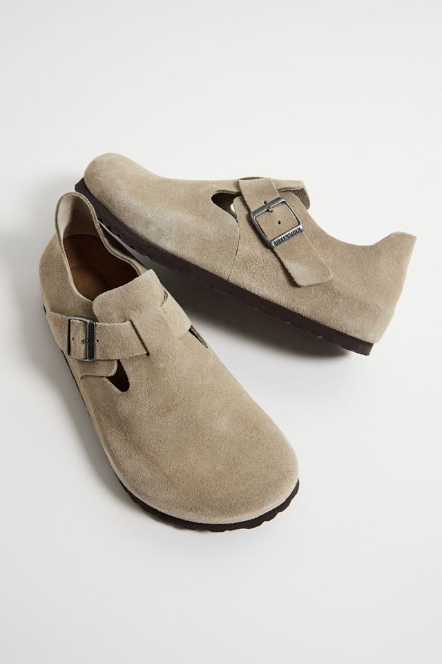 Zuecos London de Gamuza Gris Taupe Birkenstock #1
