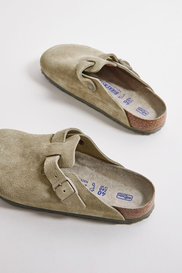 Birkenstock Boston SFB Faded Khaki Clogs #4