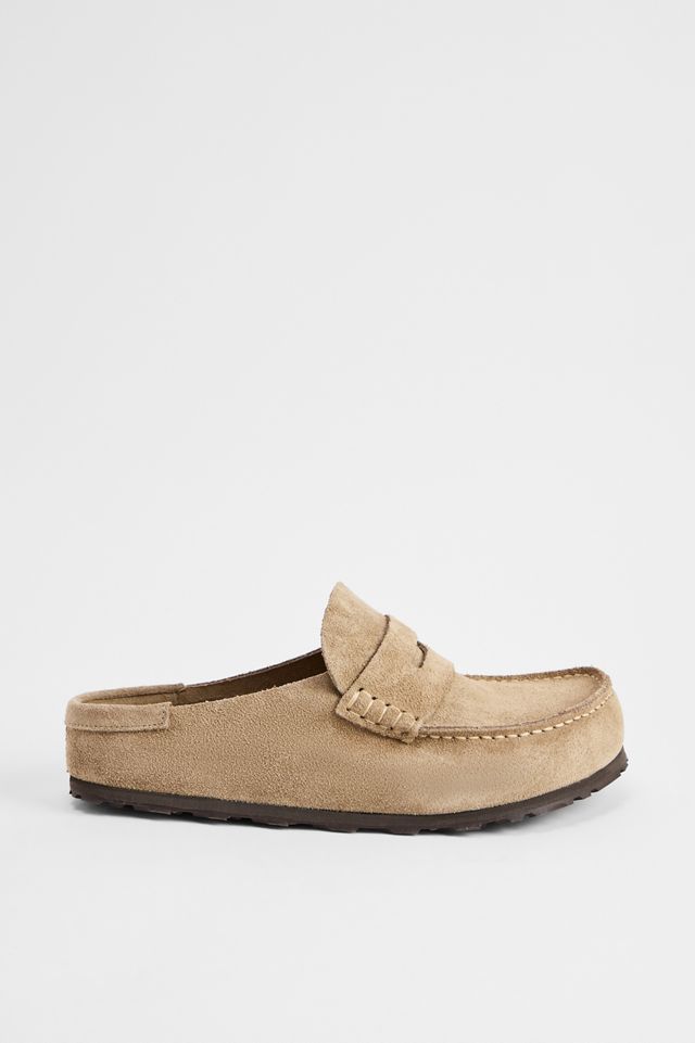 Birkenstock Taupe Naples Wrapped Suede Shoes #1