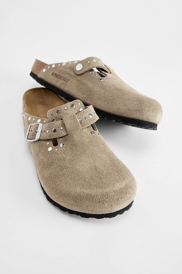 Zoccoli Boston Birkenstock Taupe con Rivetti #1