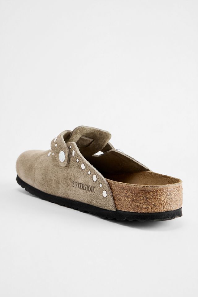 Zoccoli Boston Birkenstock Taupe con Rivetti #4