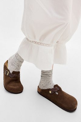 Zuecos Boston Trenzados Marrones Birkenstock
