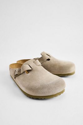 Birkenstock Faded Khaki Boston Clogs