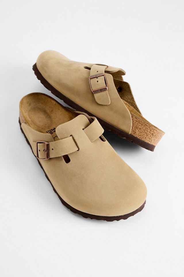 Birkenstock Boston Clogs aus geöltem Leder in Tabak #1