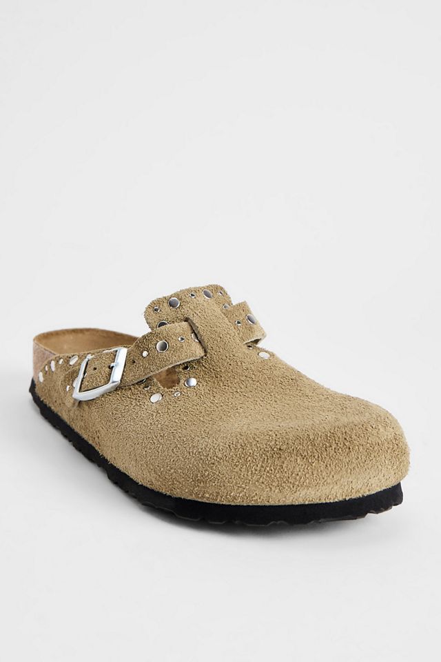 Zoccoli Boston Birkenstock Taupe con Rivetti #1
