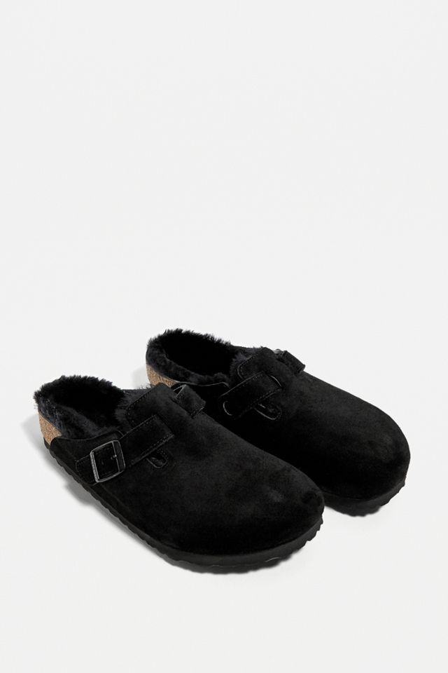 Birkenstock Boston Black Sheepskin Clogs #2