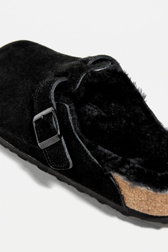 Birkenstock Boston Black Sheepskin Clogs #3