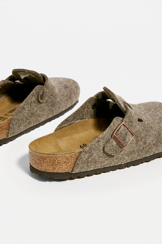 Birkenstock Brown Boston Wool Clogs #3