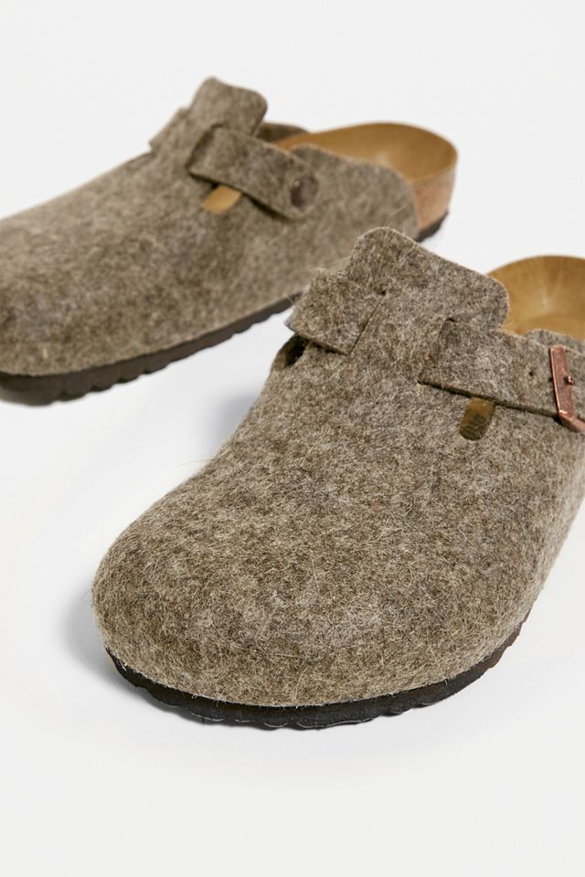 Birkenstock Brown Boston Wool Clogs #5