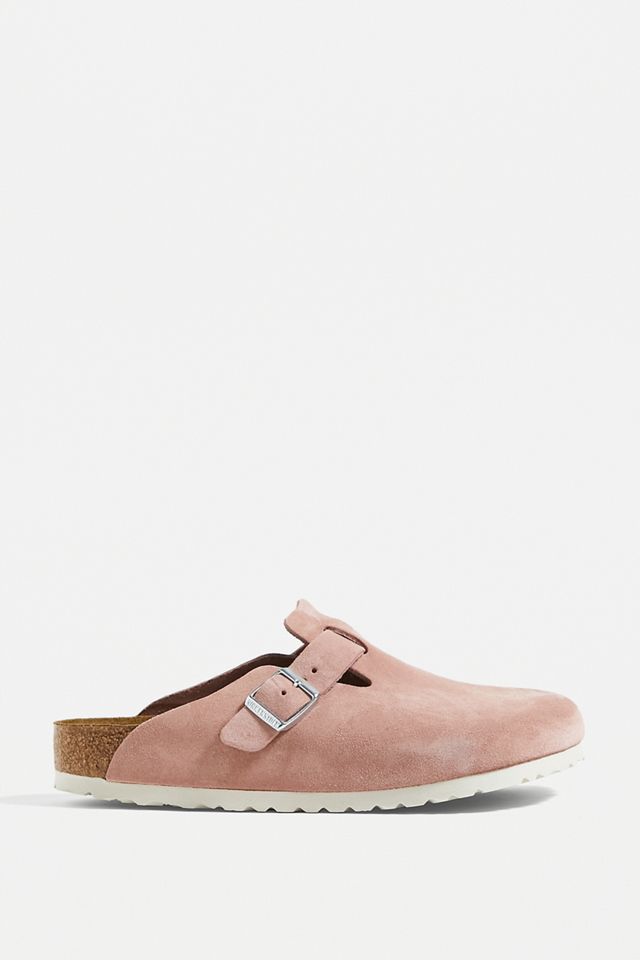 Birkenstock Zoccoli in camoscio rosa argilla di Boston  #4