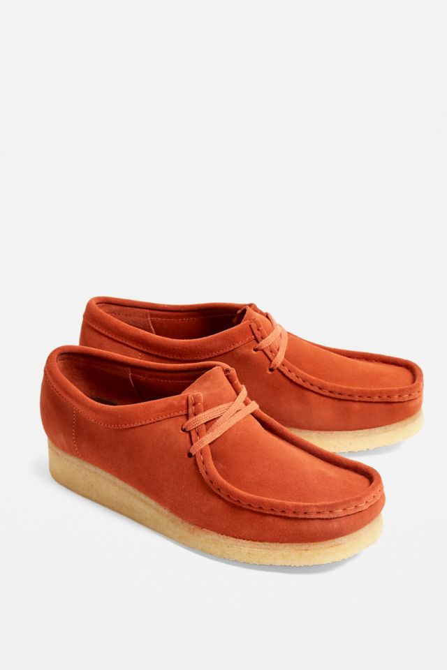 Burnt best sale orange wallabees