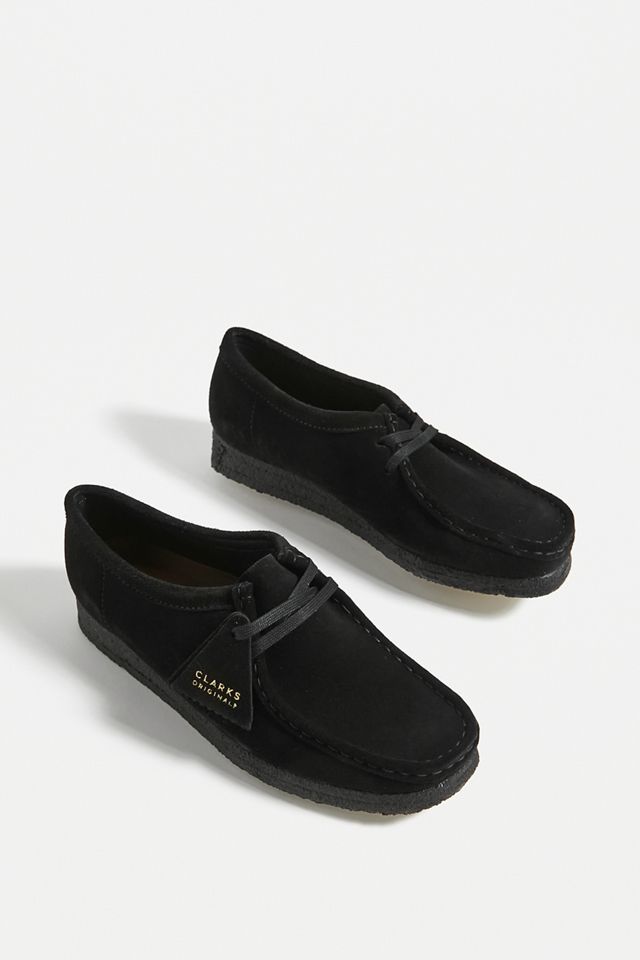 Clarks Originals Wallabee Nero Camoscio Scarpe #2
