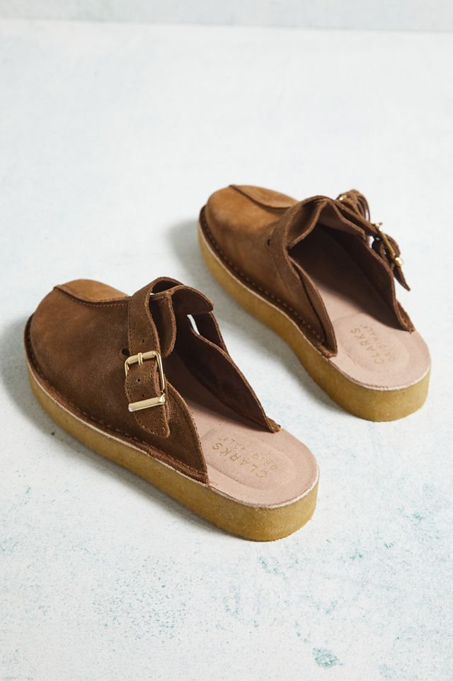 Clarks Originals Caramel Trek Mules #5