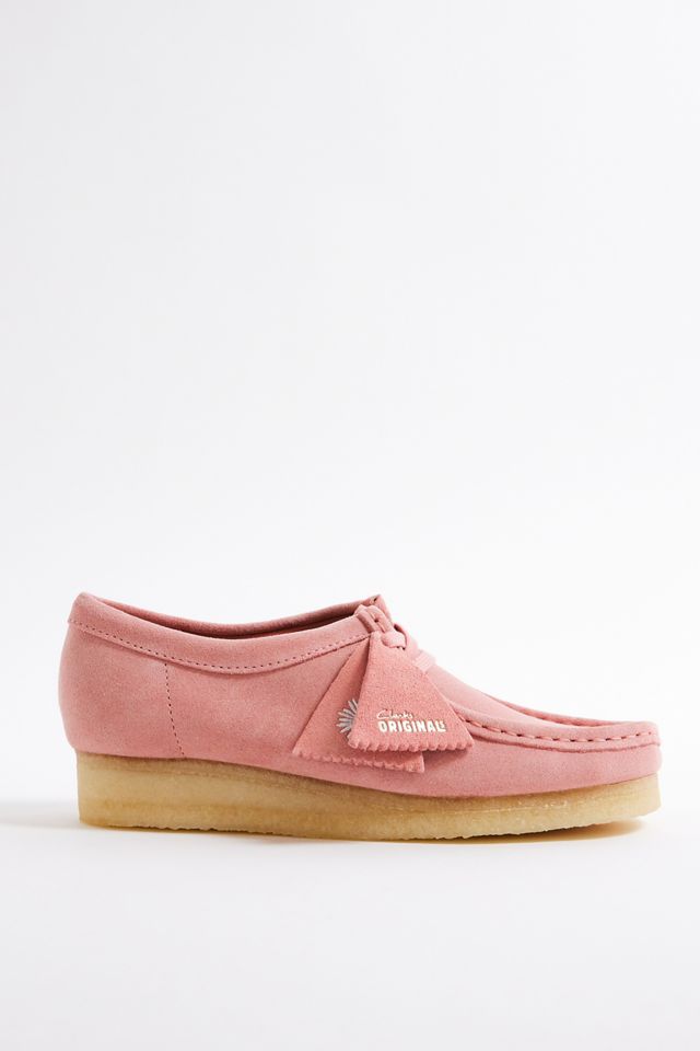 Clarks Originals Wallabee Pink Suede Shoes #2