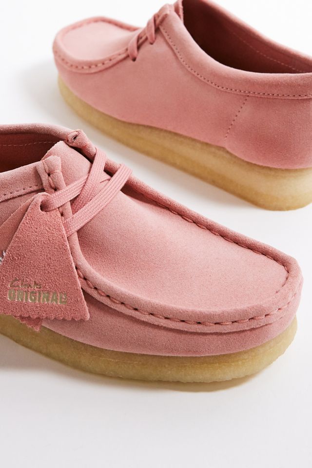 Clarks Originals Wallabee Pink Suede Shoes #4