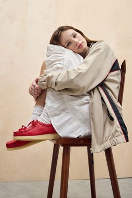 Clarks Originals Red Wallabee Leather Shoes