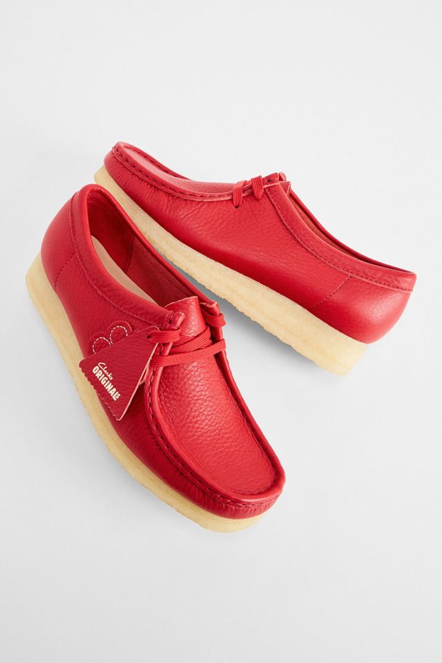 Scarpe in Pelle Wallabee Rosse Clarks Originals #1
