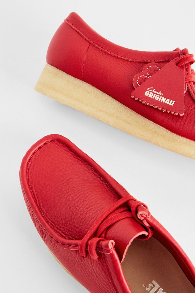 Scarpe in Pelle Wallabee Rosse Clarks Originals #3