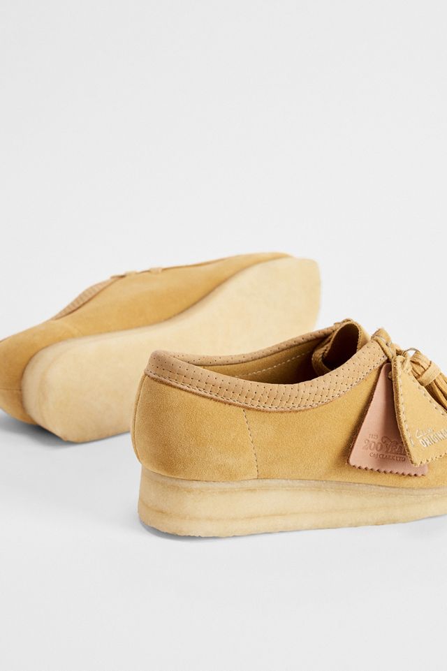 Scarpe Wallabee Clarks Originals in Pelle Scamosciata Dorata #3