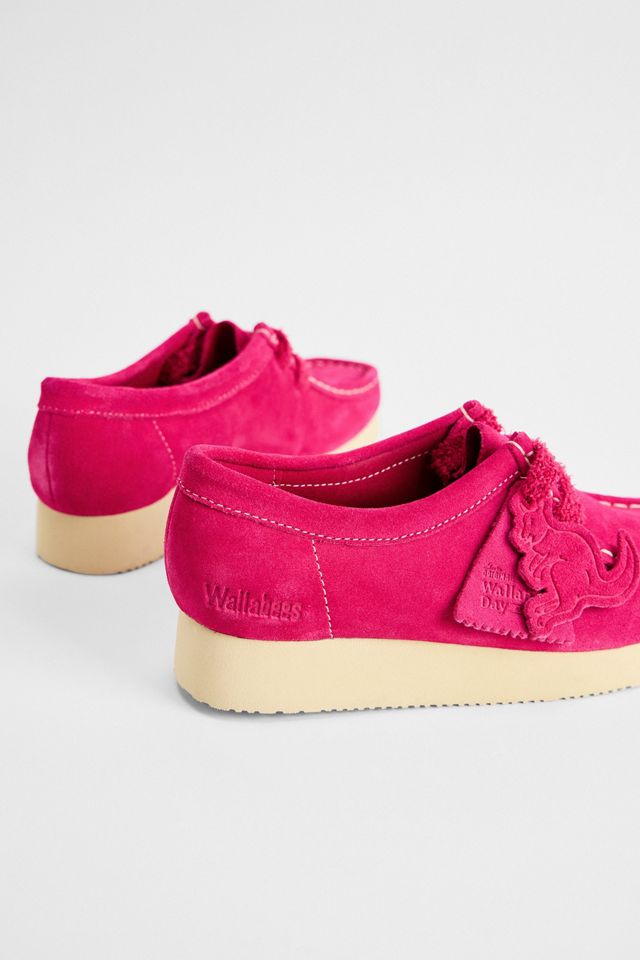 Scarpe Scamosciate Wallabee Rosa Clarks Originals #3