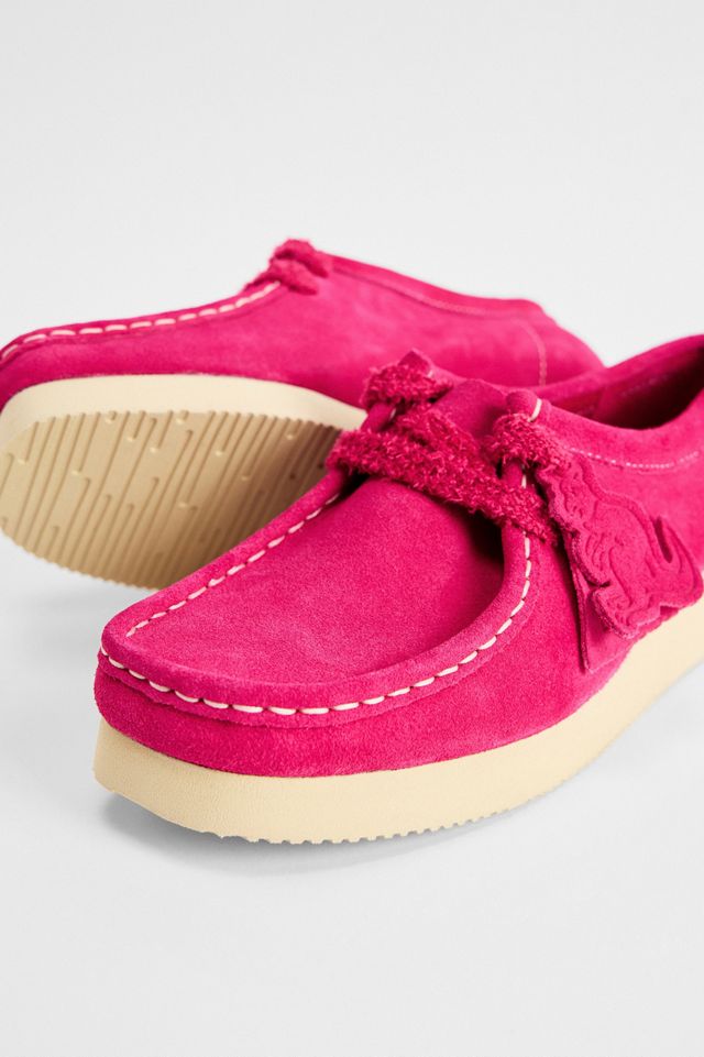 Scarpe Scamosciate Wallabee Rosa Clarks Originals #4