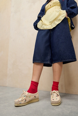 Chaussures Wallabee en Daim Brodé en taille: UK 5 - Clarks Originals - Modalova