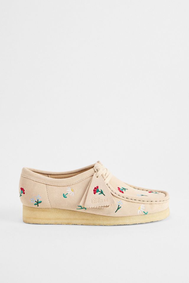 Clarks Originals Embroidered Suede Wallabee Shoes #2