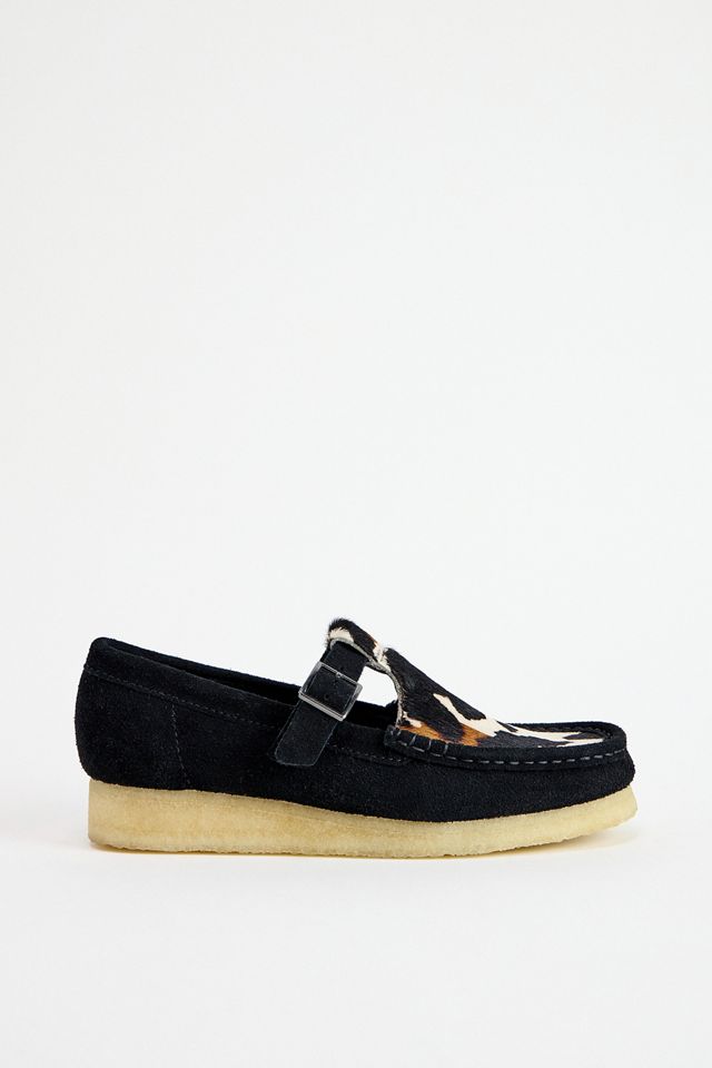 Scarpe T-Bar Clarks Originals Wallabee Stampa Mucca #2