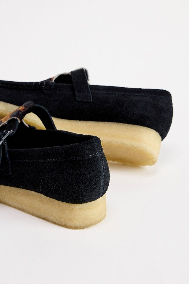 Scarpe T-Bar Clarks Originals Wallabee Stampa Mucca #4