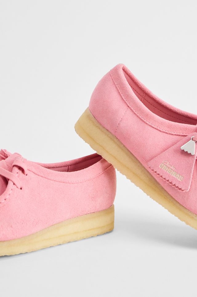 Clarks Originals Pink Suede Wallabee Shoes #4