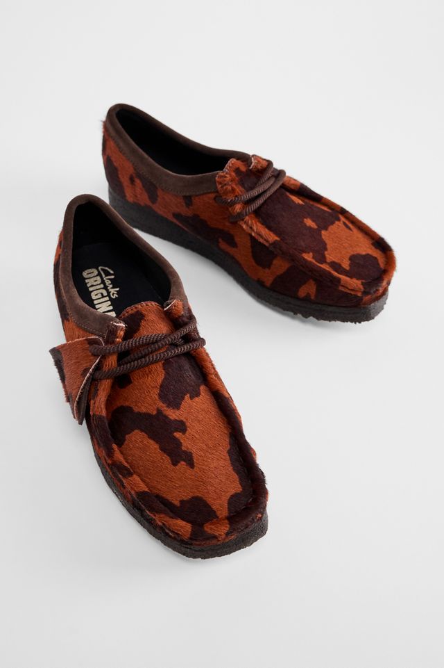 Zapatos Clarks Originals Wallabee Estampado de Vaca Marrón #1