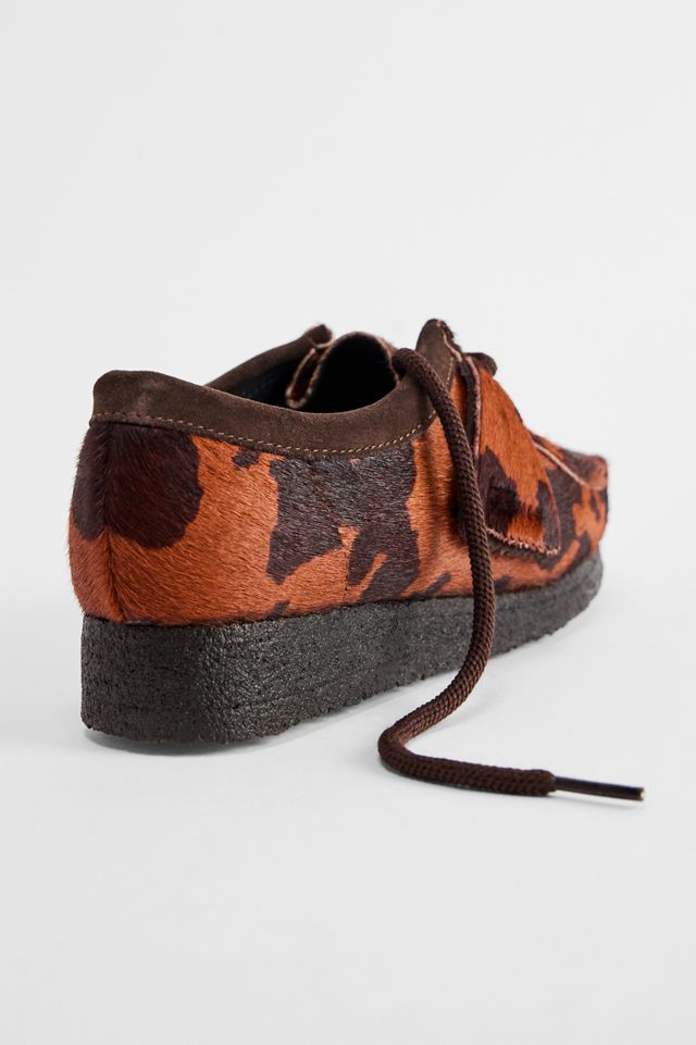 Zapatos Clarks Originals Wallabee Estampado de Vaca Marrón #4