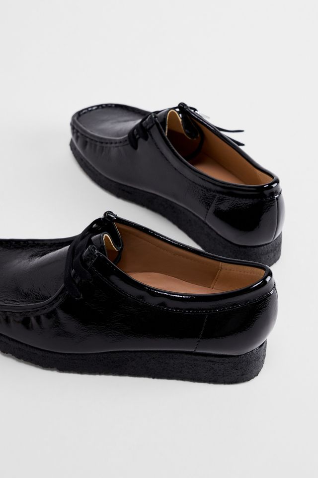 Zapatos Wallabee de Charol Negro Clarks Originals #3