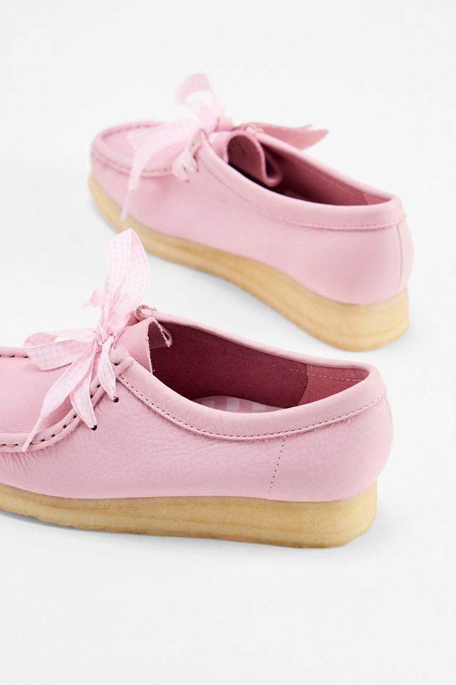 Zapatos de Cuero Wallabee Rosa Bebé Clarks Originals #4