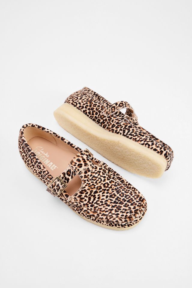 Chaussures Wallabee à barre en T à imprimé tigre Clarks Originals #1